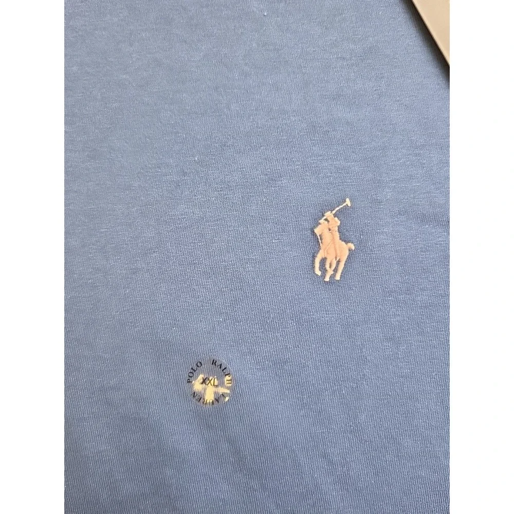 NWT‎ Polo Ralph Lauren Classics Mens T-SHIRT Size XXL Royal Blue Pink Pony Crew